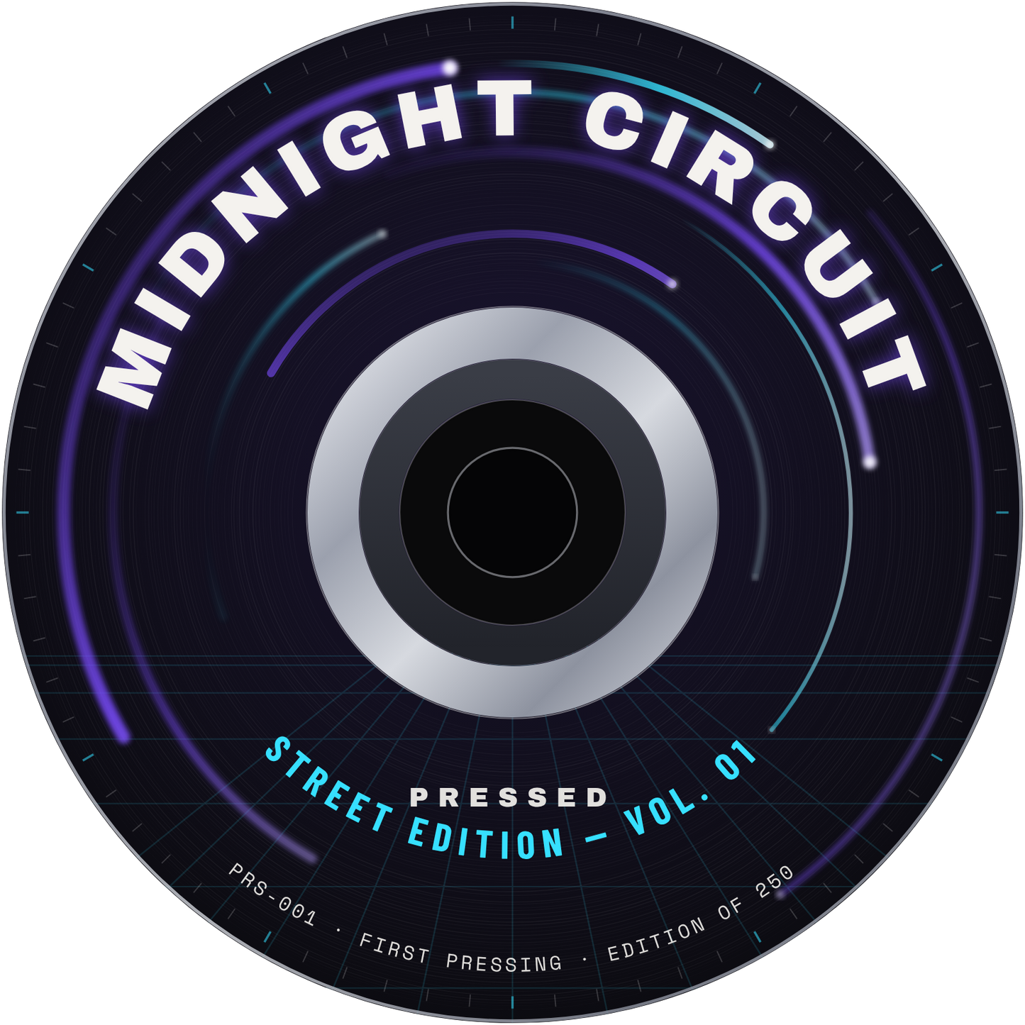 MIDNIGHT CIRCUIT artwork — full disc design